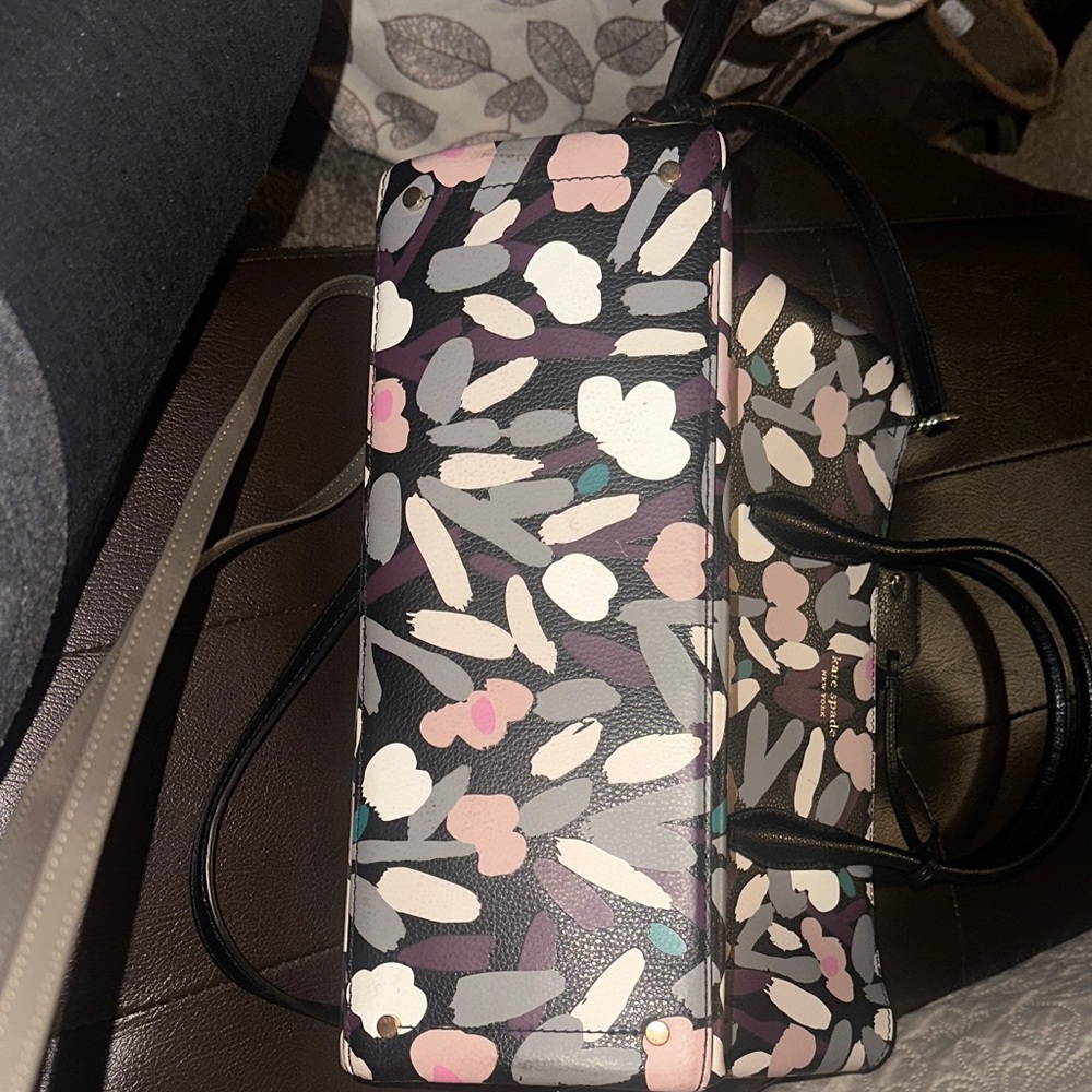 Kate Spade Black and Pink Floral Satchel - Picture 5 of 5